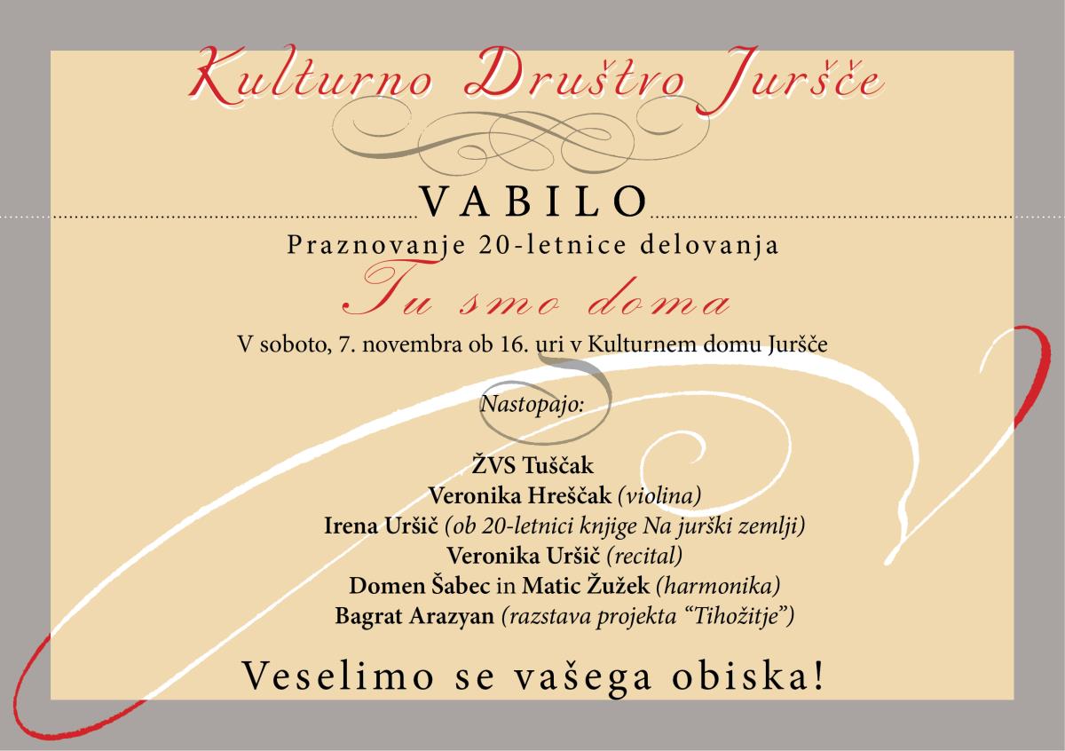 KD Jursce_Vabilo za 20 let elektronsko